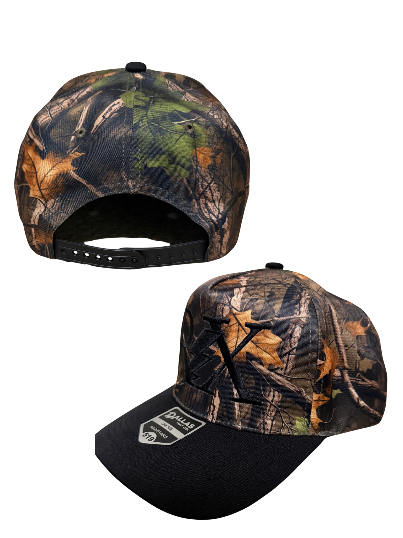 RX Camo Snap Back Black On Black Logo